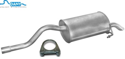 Renault clio 2 1.2 1.4 16v 2000-05 гасник кінцевий фото №1