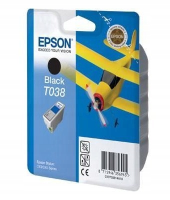 TUSZ ORYGINAŁ EPSON T038 BLACK C43 C45 SERIES