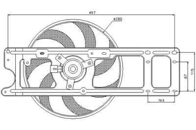 Nissens вентилятор радиатора с корпус фото №1