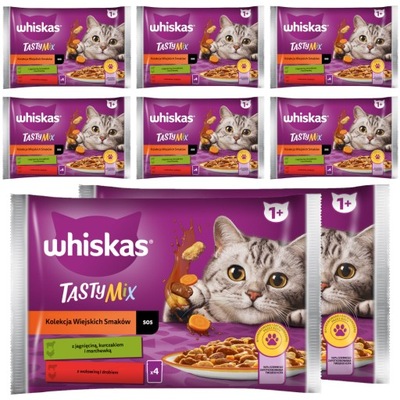 WHISKAS ADULT TASTY MIX MOKRA KARMA W SOSIE 32x85g