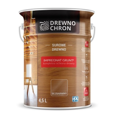 Drewnochron Impregnat Grunt Bezbarwny 4.5L