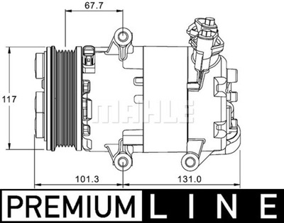 КОМПРЕССОР КОНДИЦИОНЕРА BEHR PREMIUM LINE