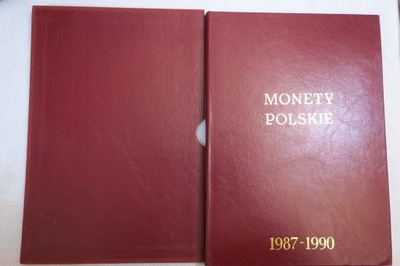 ALBUM KLASER MONETY POLSKIE FISCHER 1987 - 1990 + kilka monet