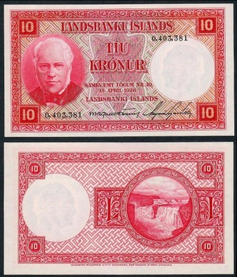 ISLANDIA 10 Kronur L. 1928 P-33a UNC