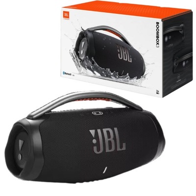 GŁOŚNIK BLUETOOTH PRZENOŚNY JBL BOOMBOX 3 WODOODPORNY 180W BATERIA 24H