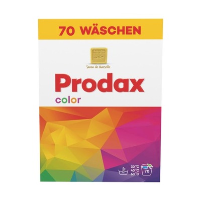 PRODAX COLOR 4,55kg Proszek do Prania Kolor 70 prań Niemiecka Jakość