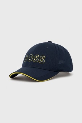 Boss Green czapka kolor granatowy z aplikacją 50468246