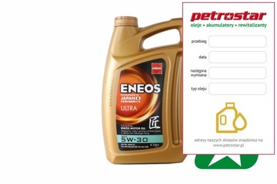 ENEOS PREMIUM ULTRA C3 504/507 BMW LL04 5W30 4L