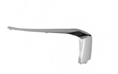 Mitsubishi l200 19- молдинг бампера накладка хром lift правая фото №1