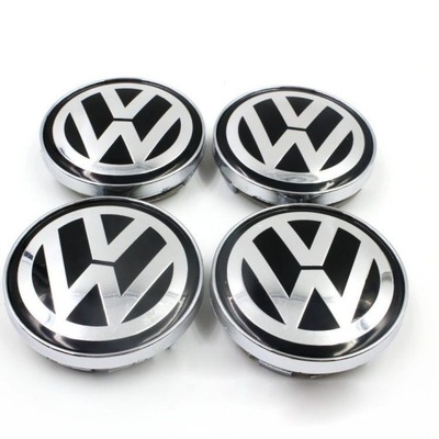 VW 60MM НОВЫЕ КОЛПАЧКИ 4 ШТУКИ КОМПЛЕКТ