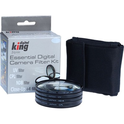Digital King zestaw filtrów UV CPL ND8 Makro 55mm