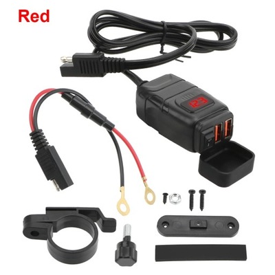 ROJO STYL 12V DISPOSITIVO DE CARGA USB 3.0 DO MOTOCYKLI -  