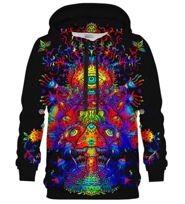Psychedelic Bluza Z Kapturem, XS
