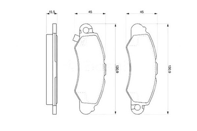 TRINKELĖS STABDŽIŲ BS0986424804 BOSCH 