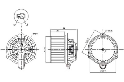 NISSENS VENTILADOR SOPLADORES HYUNDAI BAYON I20 ACTIVE I20 II I20 3  