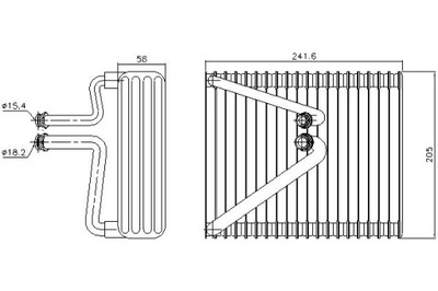 Nissens 92206 испаритель, кондиционер фото №1