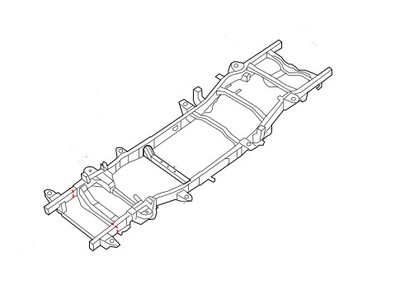 DODGE RAM 1500 IV CLASSIC BASTIDOR NOSNA CREW CAB 5.7 HEMI 4X4 68268134AF  