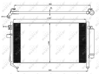 RADUADOR DE ACONDICIONADOR - CONDENSADOR EASY FIT 35869  