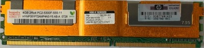 Pamięć RAM Hynix 4GB 2RX4 DDR2 667MHZ 5300F 555 11 RAM326