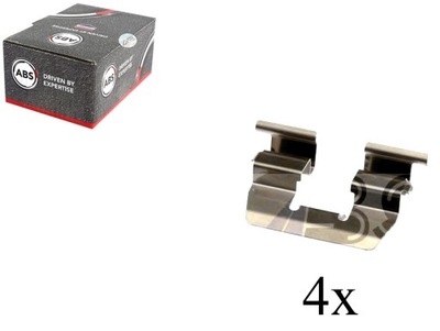 Набор монтажный тормозных колодок тормозной. hyundai atos a.b. фото №1