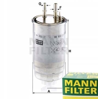 ФІЛЬТР ПАЛИВА MANN-FILTER DO FIAT LINEA 1.3 JTD 1.6