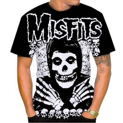 New MISFITS Classic Band 3D Men's Rock T-Shirt