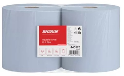 Czyściwo papierowe Katrin Basic XL 2 445576 niebieskie 2 rolki x 187mb