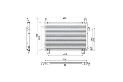 MAGNETI MARELLI CONDENSADOR TOYOTA AURIS _E15_1.4 D-4D NDE150_  