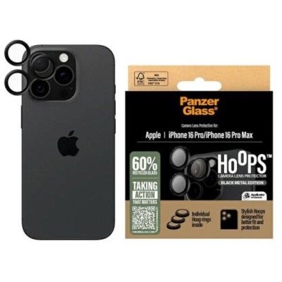 PanzerGlass Hoops Lens Protector iPhone 16 Pro 6.3" / 16 Pro Max 6.9" Blac