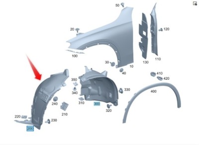 Підкрилок передні передні gla 254 amg a254 690 9603 фото №1
