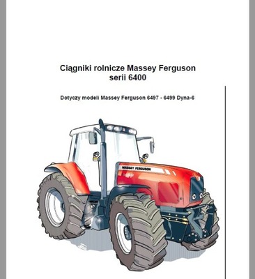 Instrukcja obsługi Massey Ferguson 6497 6499 dyna