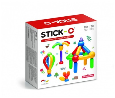 Klocki magnetyczne Magformers Stick-O Basic 30 Set