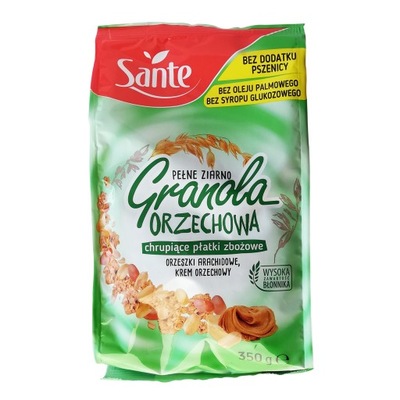 Sante Granola 350g PŁATKI ŚNIADANIOWE ORZECHOWE