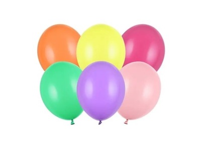 Balony lateksowe kolorowe pastelowe 12cm 100szt