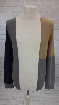 Sweter klasyczny z bawełny i kaszmiru SELECTED S/M