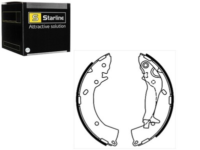 Тормозные колодки тормозные набор hyundai getz kpl starline фото №1