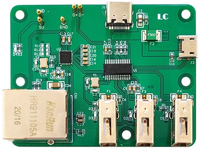 Moduł rozszerzający dla Raspberry Pi 4 i Zero W 3 x USB 2.0 1xEthernet RJ45