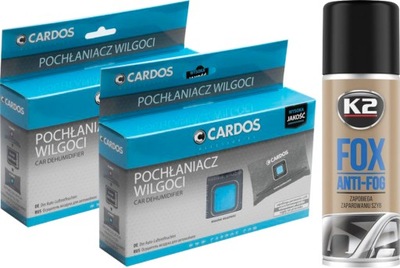 2x POCHŁANIACZ WILGOCI K2 CARDOS + K2 FOX ANTYPARA