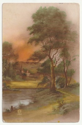 ŁÓDŹ. pocztówka z pejzażem