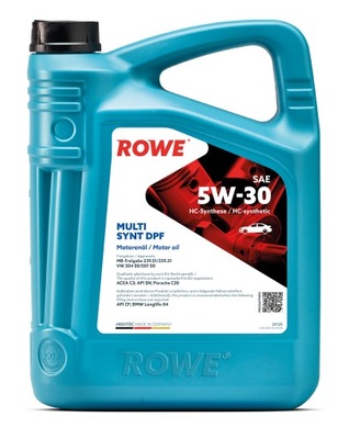 МАСЛО ROWE MULTI SYNT DPF САЖЕВЫЙ 5 W 30 5L + В ПОДАРОК