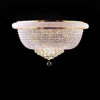 Empire Lampa Sufitowa Złoty Kryształ Żyrandol Wyspa Żyrandol Plafon 60CM
