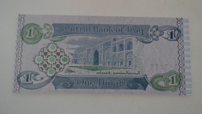 Irak - banknot - 1 Dinar - 1992 rok