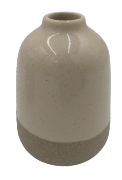 Wazon ceramiczny kremowy 9 cm