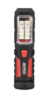 Latarka warsztatowa 2in1 LED magnes na baterie 3 x AA 280 lumenów AWTOOLS