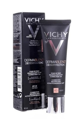 Vichy Dermablend 3D Correction 45 Gold 30 ml podkład wyrównujący