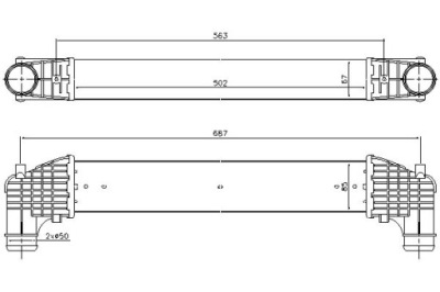 Nissens інтеркулер ford galaxy seat alhambra vw s фото №1