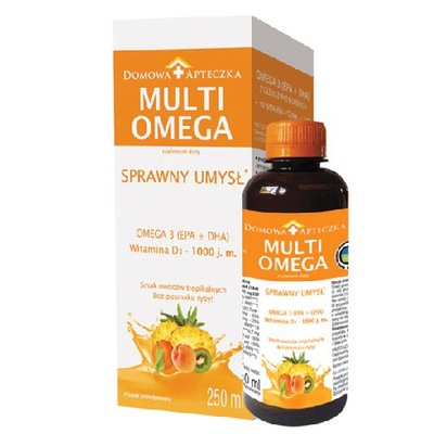 DOMOWA APTECZKA Tran Multiomega Sprawny umysł, 250ml