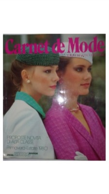 Carnet de Mode z 1980 roku- po francusku