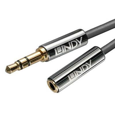 PRZEDŁUŻACZ MINI JACK 3.5mm LINDY CROMO 35327 1m