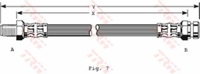 CABLE DE FRENADO FLEXIBLES FIAT STILO 01-08 PARTE TRASERA  